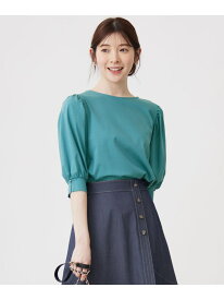 【SALE／50%OFF】【接触冷感】美人 ボリュームスリーブ カットソー ANY SIS エニィスィス トップス カットソー・Tシャツ パープル ピンク ブルー ブラック ホワイト【RBA_E】[Rakuten Fashion]
