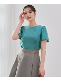 【SALE／50%OFF】【接触冷感】美人 フリルスリーブ カットソー ANY SIS エニィスィス トップス カットソー・Tシャツ ブルー パープル ブラック ホワイト ピンク【RBA_E】[Rakuten Fashion]