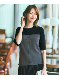 ビスチェ風 ニット ANY SIS エニィスィス トップス ニット ネイビー【送料無料】[Rakuten Fashion]
