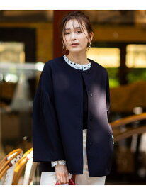 【SALE／30%OFF】【UVカット】セレモニードルマン ジャコット ANY SIS エニィスィス ジャケット・アウター ノーカラージャケット ベージュ ネイビー【RBA_E】【送料無料】[Rakuten Fashion]
