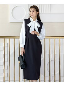 【優木まおみさんコラボ】秒映えセレモニー ブラウス × ジャンパースカート ANY SIS エニィスィス ワンピース・ドレス ジャンパースカート ホワイト【送料無料】[Rakuten Fashion]