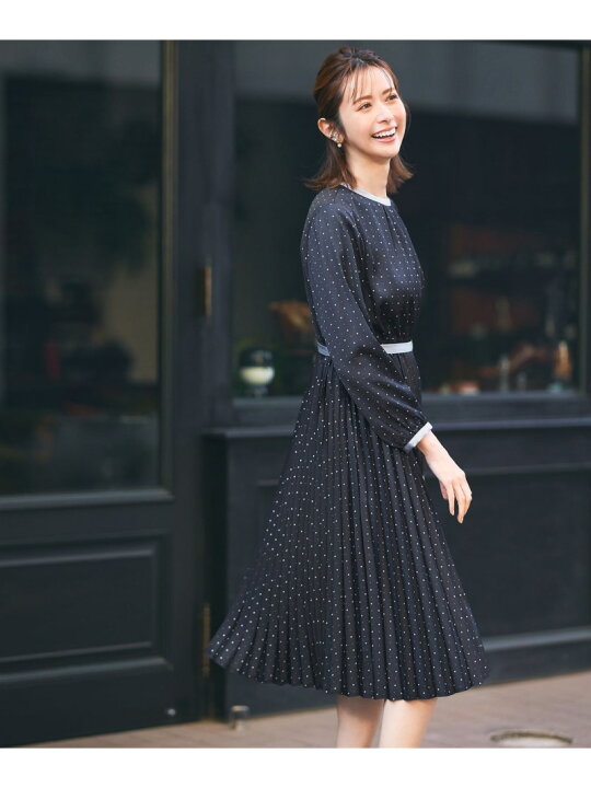 楽天市場】【SALE／50%OFF】【2WAY】バイカラープリーツ ワンピース  