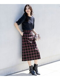 【SALE／30%OFF】ビューティサーモ2WAYストレッチチェック スカート ANY SIS エニィスィス スカート ロング・マキシスカート ネイビー ブラック グレー【RBA_E】【送料無料】[Rakuten Fashion]