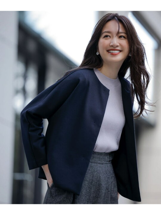楽天市場】【SALE／50%OFF】【洗える】ノーカラーダンボール ブルゾン 
