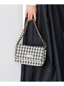【SALE／20%OFF】ツイードチェーン バッグ ANY SIS エニィスィス バッグ ショルダーバッグ ネイビー ピンク【RBA_E】【送料無料】[Rakuten Fashion]