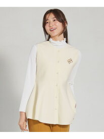 【SALE／50%OFF】【洗える】ペプラムニット ジレ ANY SIS エニィスィス トップス ニット ブルー ネイビー ホワイト【RBA_E】【送料無料】[Rakuten Fashion]