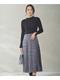 【SALE／50%OFF】【洗える】オーロラサテンコンビ ワンピース ANY SIS エニィスィス ワンピース・ドレス ワンピース パープル ホワイト【RBA_E】【送料無料】[Rakuten Fashion]