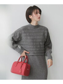 【SALE／40%OFF】【2SET】ニット ボレロ × ワンピース セット ANY SIS エニィスィス ワンピース・ドレス ワンピース ホワイト ブラック【RBA_E】【送料無料】[Rakuten Fashion]