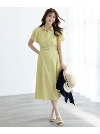 【SALE／30%OFF】【接触冷感・UVカット・速乾】スムージーポリエステル シャツワンピース ANY SIS エニィスィス ワンピース・ドレス ワンピース レッド グリーン ブルー ブラウン ネイビー【RBA_E】【送料無料】[Rakuten Fashion]