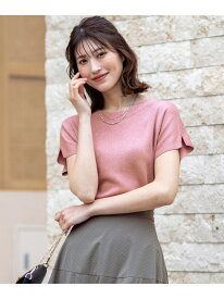 【SALE／30%OFF】【接触冷感・UVカット・洗える】ビューティクール フレンチ ニットT ANY SIS S エニィスィス トップス ニット ブルー ブラック ブラウン ネイビー レッド イエロー シルバー グリーン ホワイト【RBA_E】【送料無料】[Rakuten Fashion]