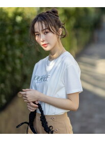【SALE／30%OFF】【洗える】アソートロゴ Tシャツ ANY SIS エニィスィス トップス カットソー・Tシャツ ブラック【RBA_E】[Rakuten Fashion]