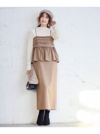【SALE／30%OFF】【BAILA12月号掲載・貴島明日香さんコラボ】ドッキングビスチェワンピース×インナーセット ANY SIS エニィスィス ワンピース・ドレス ワンピース グレー【RBA_E】【送料無料】[Rakuten Fashion]