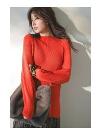 【SALE／50%OFF】【洗える・セットアップ可】アンチピリング変形畔 ボトルネック ニット ANY SIS エニィスィス トップス ニット ブラウン ブルー ブラック ホワイト オレンジ【RBA_E】[Rakuten Fashion]