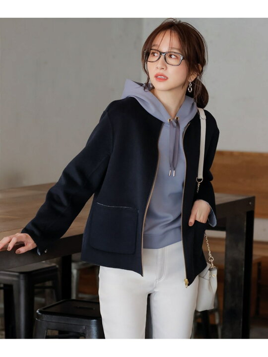 楽天市場】【SALE／50%OFF】【2WAY】ショートリバーシブル コート any 