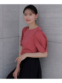 【SALE／50%OFF】【撥水・汗ジミ防止・UVケア・洗える】スーピマスムース 袖タック Tシャツ ANY SIS エニィスィス トップス カットソー・Tシャツ イエロー ホワイト グリーン ブラック レッド ネイビー【RBA_E】[Rakuten Fashion]