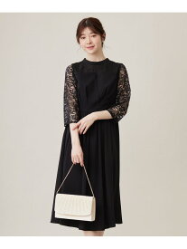 【洗える】ビスチェディテール ドレス ANY SIS エニィスィス ワンピース・ドレス ドレス ブルー ブラック【送料無料】[Rakuten Fashion]
