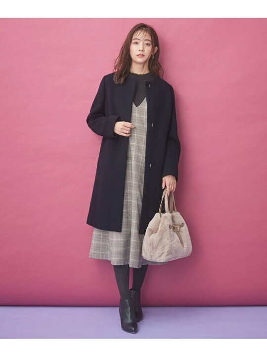 楽天市場】【SALE／40%OFF】ノーカラー コート any SiS エニィスィス 