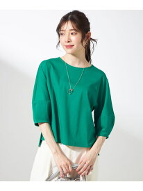 【SALE／50%OFF】【撥水・汗ジミ防止・UVケア・洗える】スーピマスムース クロップド Tシャツ ANY SIS エニィスィス トップス カットソー・Tシャツ レッド イエロー グリーン ホワイト ブラック ネイビー【RBA_E】[Rakuten Fashion]