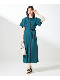 【SALE／30%OFF】【UVケア・ストレッチ・洗える】2WAYジョーゼットジャージー ワンピース ANY SIS エニィスィス ワンピース・ドレス ワンピース ブラウン グリーン ネイビー【RBA_E】【送料無料】[Rakuten Fashion]