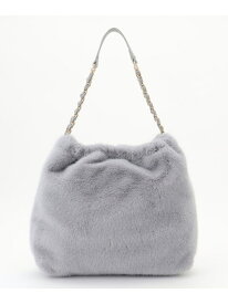 【SALE／30%OFF】フェイクファーチェーン トートバッグ ANY SIS エニィスィス バッグ ショルダーバッグ ブラウン グレー【RBA_E】【送料無料】[Rakuten Fashion]