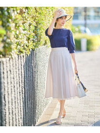 【2WAY】ライトチュールリバーシブル スカート any SiS エニィスィス スカート ロング・マキシスカート ホワイト カーキ【送料無料】[Rakuten Fashion]