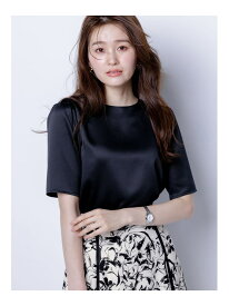【SALE／20%OFF】【洗える】サテン プルオーバー ANY SIS エニィスィス トップス カットソー・Tシャツ ピンク ネイビー ホワイト【RBA_E】【送料無料】[Rakuten Fashion]