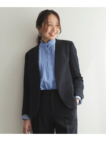 【SALE／20%OFF】ビューティサーモ2WAYストレッチ ノーカラージャケット ANY SIS エニィスィス ジャケット・アウター ノーカラージャケット グレー ネイビー ブラック【RBA_E】【送料無料】[Rakuten Fashion]