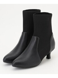【SALE／30%OFF】【23.0~24.5cm】リブポインテッド ブーツ ANY SIS エニィスィス シューズ・靴 ブーツ グレー ブラック【RBA_E】【送料無料】[Rakuten Fashion]