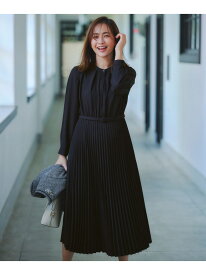 ノーブルプリーツ ワンピース ANY SIS エニィスィス ワンピース・ドレス ワンピース ネイビー ベージュ【送料無料】[Rakuten Fashion]