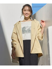 【SALE／30%OFF】【撥水・UVカット・洗える】フーデットハーフ コート ANY SIS エニィスィス ジャケット・アウター その他のジャケット・アウター ネイビー イエロー ベージュ【RBA_E】【送料無料】[Rakuten Fashion]