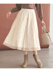 ラインアートプリーツ スカート any SiS エニィスィス スカート ロング・マキシスカート ホワイト ブラック【送料無料】[Rakuten Fashion]