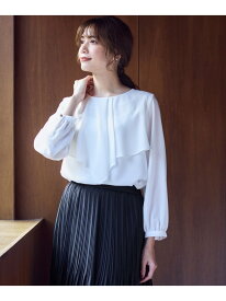 【SALE／30%OFF】【洗える】ケープフリル ブラウス ANY SIS エニィスィス トップス シャツ・ブラウス ネイビー ホワイト【RBA_E】【送料無料】[Rakuten Fashion]