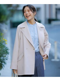 【2WAY】エレカジストレッチミドルトレンチ コート ANY SIS エニィスィス ジャケット・アウター トレンチコート ベージュ ネイビー【送料無料】[Rakuten Fashion]