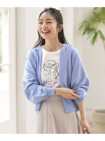 【SALE／50%OFF】【接触冷感・UVケア】ニットフーディー カーディガン ANY SIS エニィスィス トップス カーディガン ホワイト ブラック ブルー イエロー【RBA_E】[Rakuten Fashion]