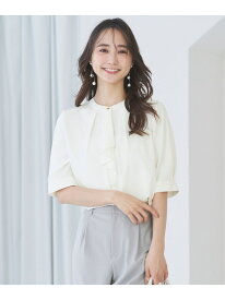 【洗える】ラッフルボウ ブラウス any SiS エニィスィス トップス シャツ・ブラウス ホワイト【送料無料】[Rakuten Fashion]