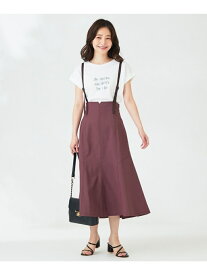 【SALE／50%OFF】【洗える】カラーMIXシャンブレー スカート any SiS エニィスィス スカート ロング・マキシスカート ピンク ブラック【RBA_E】【送料無料】[Rakuten Fashion]