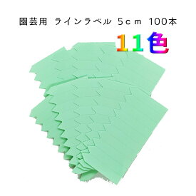 園芸用ラベル 園芸ラベル ラインラベル グリーンラベル 5cm 小 100本（10枚） 園芸 ラベル 園芸札 鉛筆 消えない ネームプレート 名前 アニーガーデン AnnyGarden アニベリア （ラベル5cm 10枚） ag-l003
