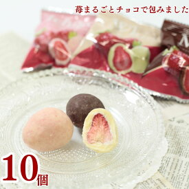 【13時〆最短翌日着】1000円ポッキリ 送料無料 ポイント消化 お菓子 詰め合わせ 個包装 小分け ばら売り 駄菓子 駄菓子セット チョコ チョコレート いちごチョコ 苺まるごとチョコで包みました 10個入り スイーツ チョコスナック ドライフルーツ