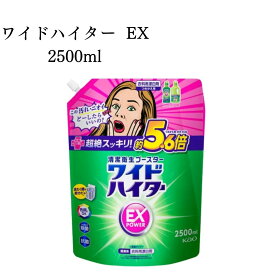 《父の日 プレゼント》 花王 ワイドハイター EX 特大 2500 詰め替え 2.5L 衣類用 漂白剤 送料無料 洗濯洗剤 大容量 業務用 酸素系漂白剤 除菌 抗菌 漂白 消臭