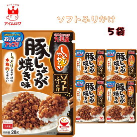 【13時〆最短翌日着】丸美屋 ふりかけ ソフトふりかけ 1000円ポッキリ 豚しょうが焼き味 まとめ買い 5袋セット あす楽 ギフト ランチ ピクニック 遠足 幼稚園 子供 チャック袋 ギフト 業務用 仕送り お弁当 プチギフト ごはん 朝食 昼食 送料無料