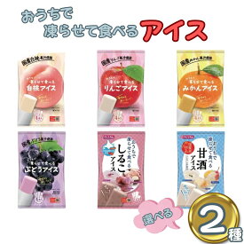 【13時〆最短翌日着】凍らせて食べるアイス 6種から選べる2袋 ギフト 詰め合わせ 谷尾食糧 白桃アイス りんごアイス みかんアイス ブドウアイス しるこアイス 甘酒アイス おしるこ 甘酒 常温 ストック 保存 備蓄 シャーベット ジュース 子供会 遠足 運動会 お祭り 夏ギフト