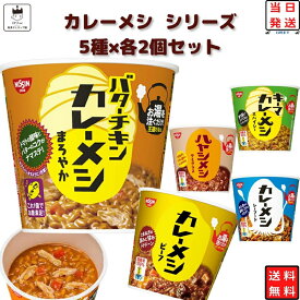 《父の日 プレゼント》レトルト食品 詰め合わせ 常温保存 レトルト 惣菜 カレー ごはん まとめ買い お試し 送料無料 日清 カレーメシ 5種 各2個 10食 セット ライスヌードル インスタント食品 カップ飯 カップライス 試食 防災 非常食 備蓄 ビーフ キーマカレー シーフード