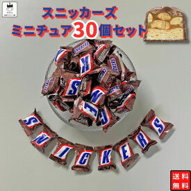 《父の日 プレゼント》 1000円ポッキリ 送料無料 ポイント消化 スニッカーズ ミニチュア 30個 お菓子 詰め合わせ チョコレート菓子 チョコスナック 駄菓子 マース SNICKERS おつまみ ばら売り