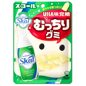【13時〆最短翌日着】UHA味覚糖 むっちりグミ スコール 64g×10袋 グミ 詰め合わせ スコール味 乳性飲料風味 むっちり食感 定番グミ 菓子袋タイプ 個包装なし おやつ用 間食 小腹満たし 常備用 ストック まとめ買い