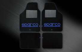 sparco CORSA スパルコ コルサ フロアマットセット ブラック×ブルー 4pcsセット