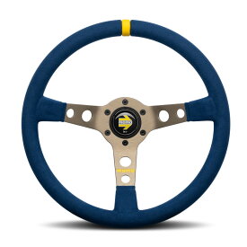 正規品 MOMO モモ ステアリング MOD.07 モデル07 マイクロファイバー（人工スエード）ブルー 35パイ M-73