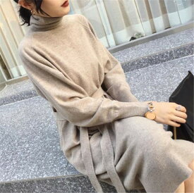 楽天市場 ベージュニットワンピースの通販