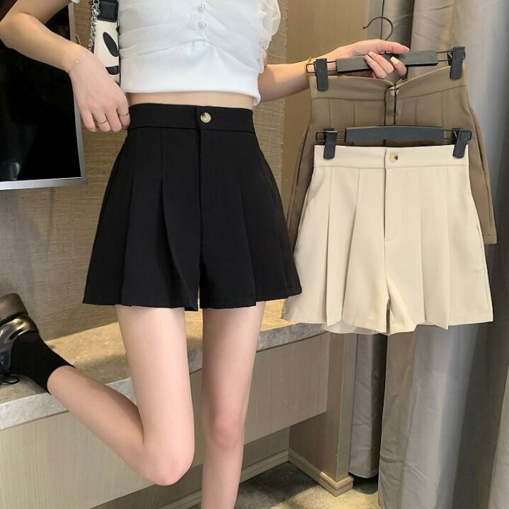 楽天市場 ショートパンツ シンプル 無地 レディース 大きいサイズ カジュアル 夏服 ワイドパンツ 後ろゴム付き Anytime ａｎｙｔｉｍｅ 楽天市場店