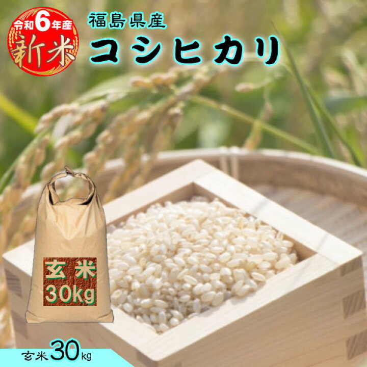 R6 コシヒカリ 玄米 30キロ 
