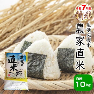 新米 10kg お米 白米 安い 7年産 訳あり ブレンド米 送料無料『国内産令和7年農家直米白米10kg』